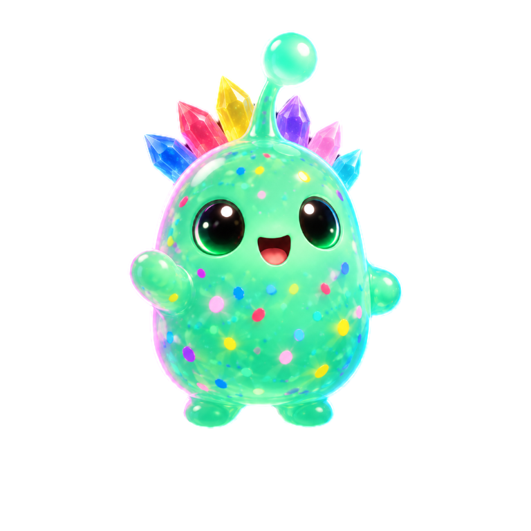 Evolved Loreling with a crown of crystals